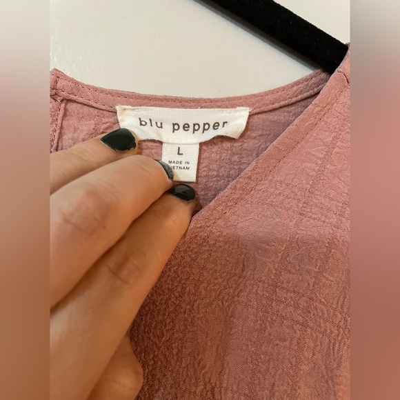 Blu Pepper Tiered Mini Dress - Picture 2 of 5